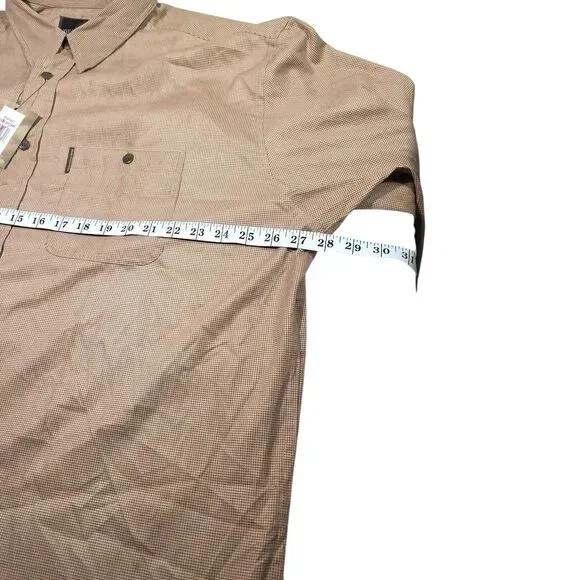 ​Weatherproof Mens XXL Houndstooth Shirt Brown Tech Nylon Shacket GrandpaCore... - Picture 6 of 7